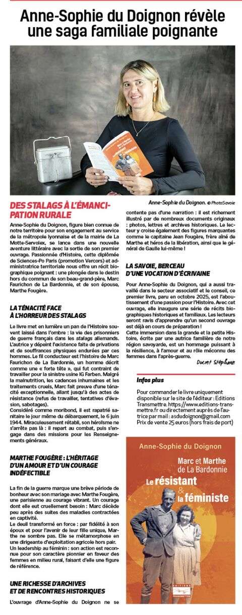 Article L'hebdo des Savoie